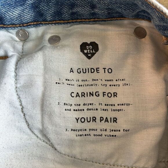 Madewell The Mom Jean High Rise Distressed Size 23T Tall - Picture 10 of 11